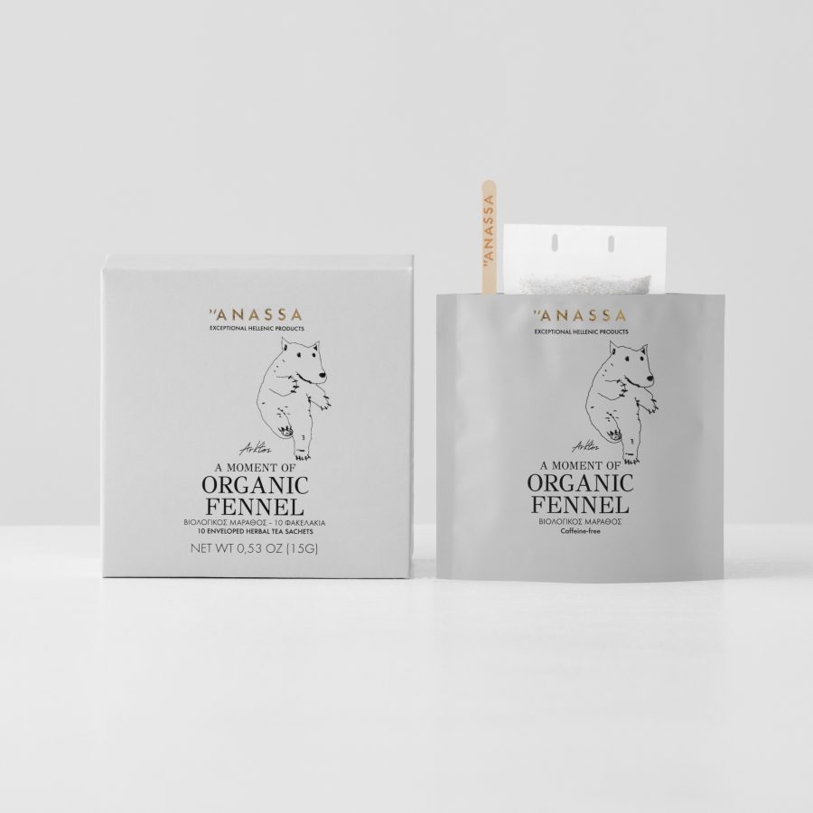 Organic Fennel Enveloped tea bags