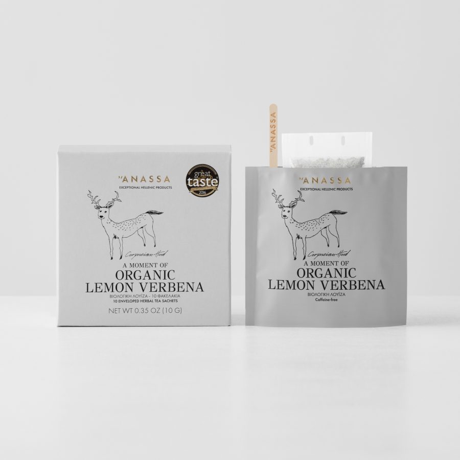 Organic Lemon Verbena Enveloped tea bags
